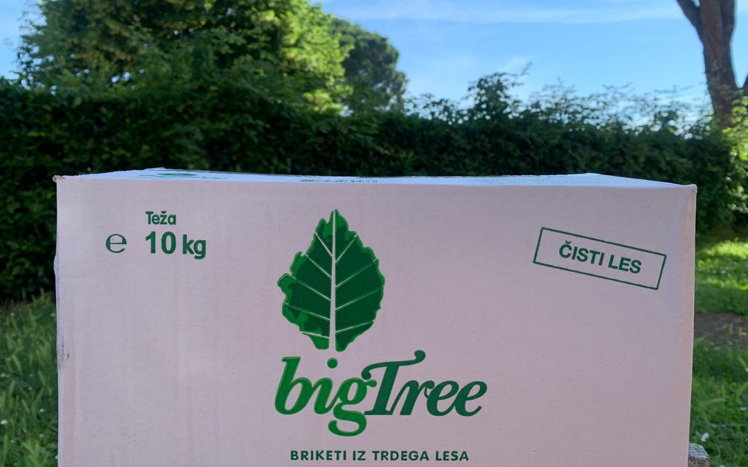 Bricchetti di legno in confezioni da 10 Kg